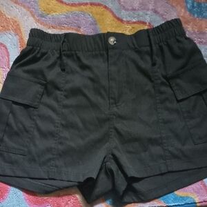 Black Women's Cargo Shorts
